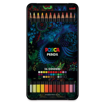 Uni Posca Colored Pencil Set - Front of package of Set of 36 Assorted Colors
