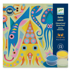 Djeco Le Grand Artist Glow in the Dark Sands Kit - Sea Lights (Package)