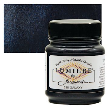 Open in modal - Jacquard Lumiere Acrylic - Galaxy, 2.25 oz Jar and swatch