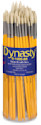 Dynasty Natural White Bristle Brush Set - Round, Set of 60