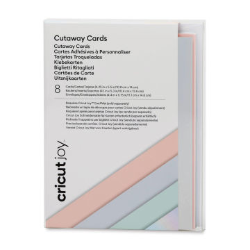 Cricut Joy Cutaway Cards, Inserts, and Envelopes - Pastel Sampler, Pkg of 8 (Package)