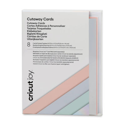 Cricut Joy Cutaway Cards - Pastel Sampler, Pkg of 8 (Package)