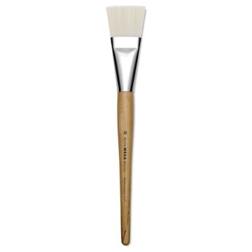 Open in modal - Blick Mega White Synthetic Brush - Mega Flat, Short Handle, Size 30