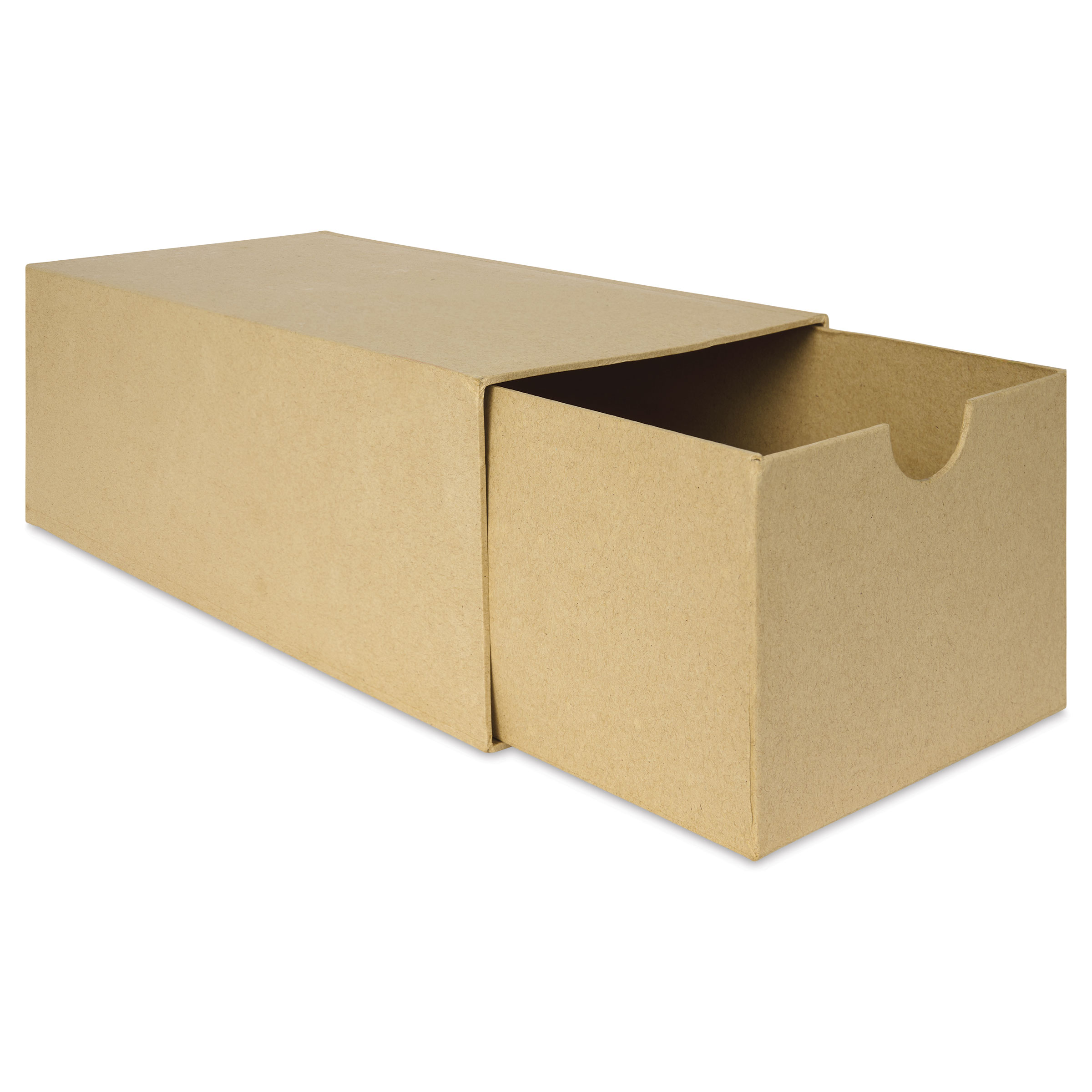 DecoPatch Paper Mache Box - Rectangular Box w/ Drawer, 12.6