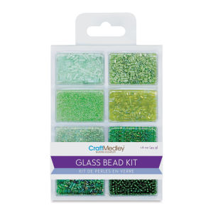 Craft Medley Glass Bead Kit - Going Green