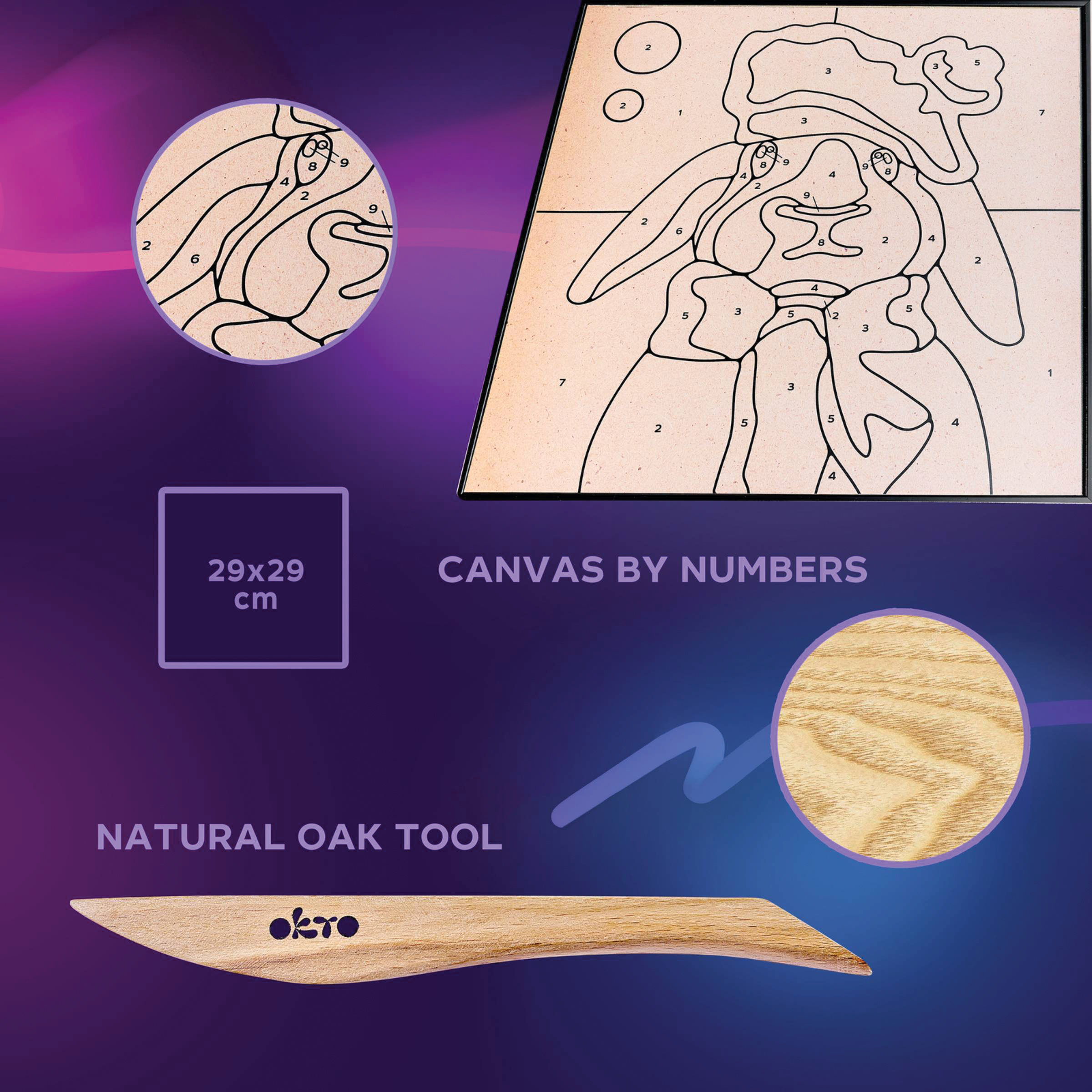 Okto Sensory Art Clay Color By Number Kit - Bunny | BLICK Art