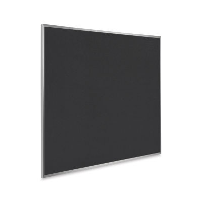 Ghent Recycled Rubber Tackboard - 4 ft x 4 ft, Black