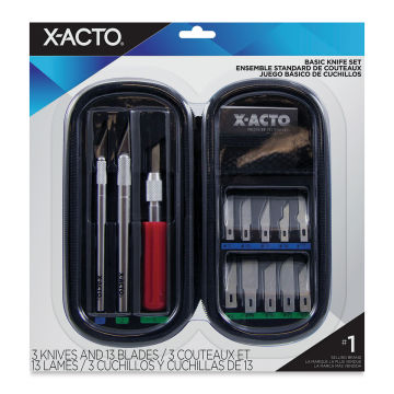 X-Acto Basic Knife Set with Case - Front view of package