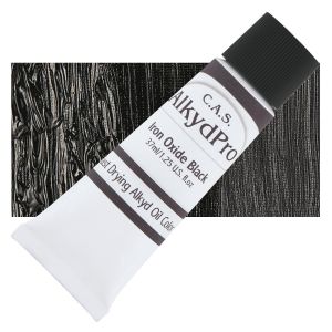 CAS AlkydPro Fast-Drying Alkyd Oil Color - Iron Oxide Black, 37 ml tube