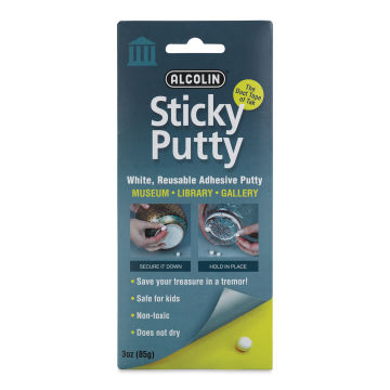 Alcolin Sticky Putty - Museum, 3 oz (Front of package)