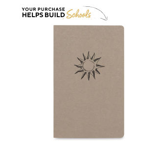 Denik Kraft Cover Collection Lined Notebook - Rise and Shine, 5-1/4" x 8-1/4" (Cover)