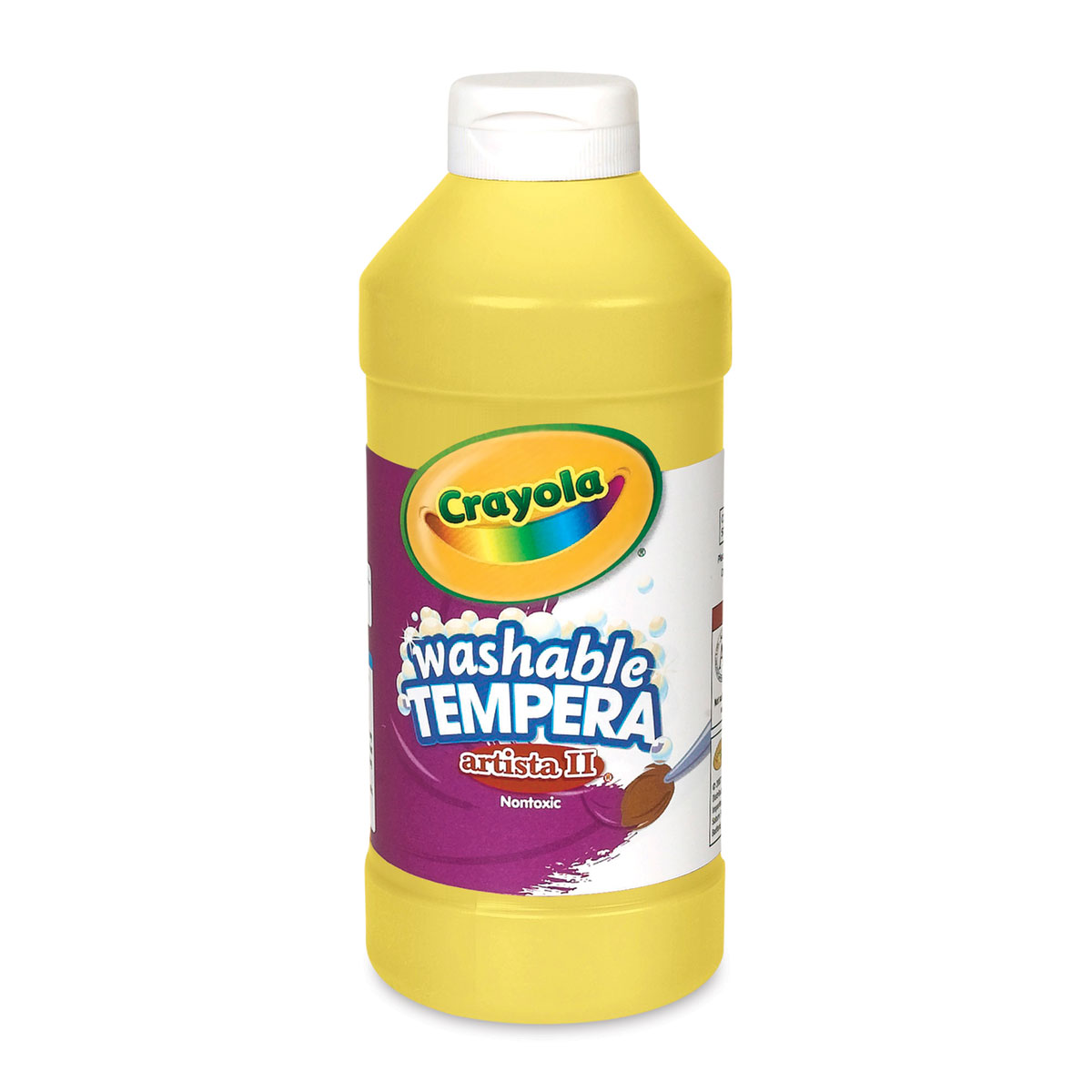 Crayola Artista II Liquid Washable Tempera - Set of 12 colors, 16 oz  bottles