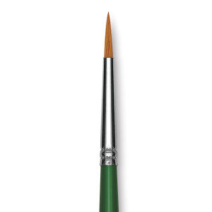 Blick Economy Golden Taklon Brush - Round, Long Handle, Size 2