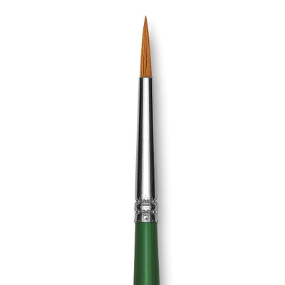 Blick Economy Golden Taklon Brush - Round, Long Handle, Size 2