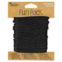 Cousin DIY Satin Rattail Cord - Black, 8 yds