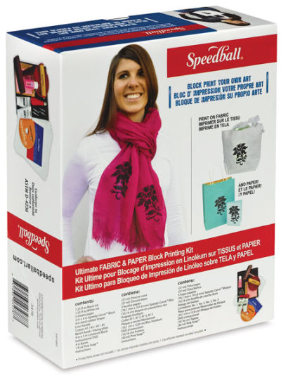 Speedball Ultimate Fabric and Paper Block Printing Kit