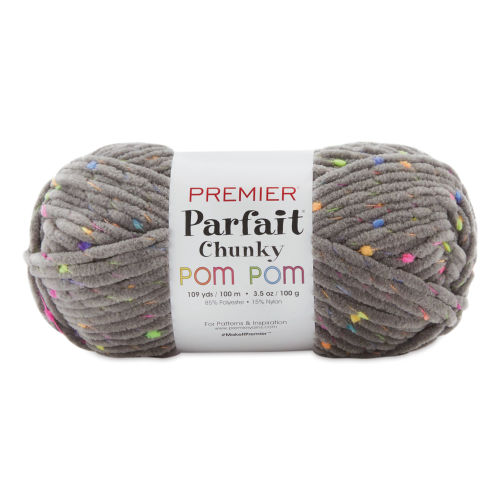 Premier Yarn Parfait Chunky Pom Pom Yarn - Disco Ball, 109 yds