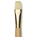 Raphaël D'Artigny Interlocked White Bristle Brush - Bright, Long Handle, Size 24