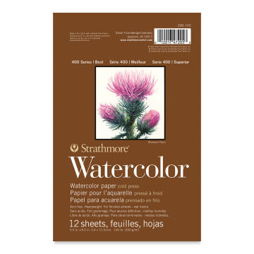 Strathmore Watercolor Paper Pad 12X18 140lb, Cold Press, 12 Sheets