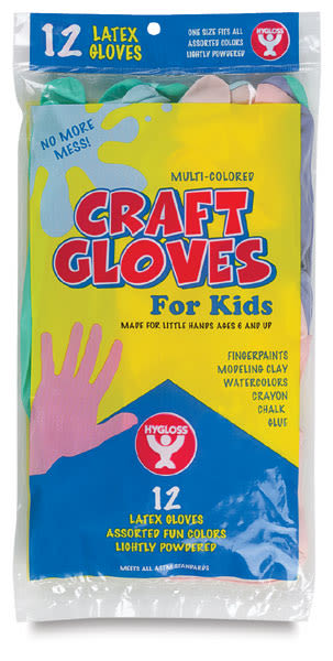 Open in modal - Colored Craft Gloves, Pkg of 12