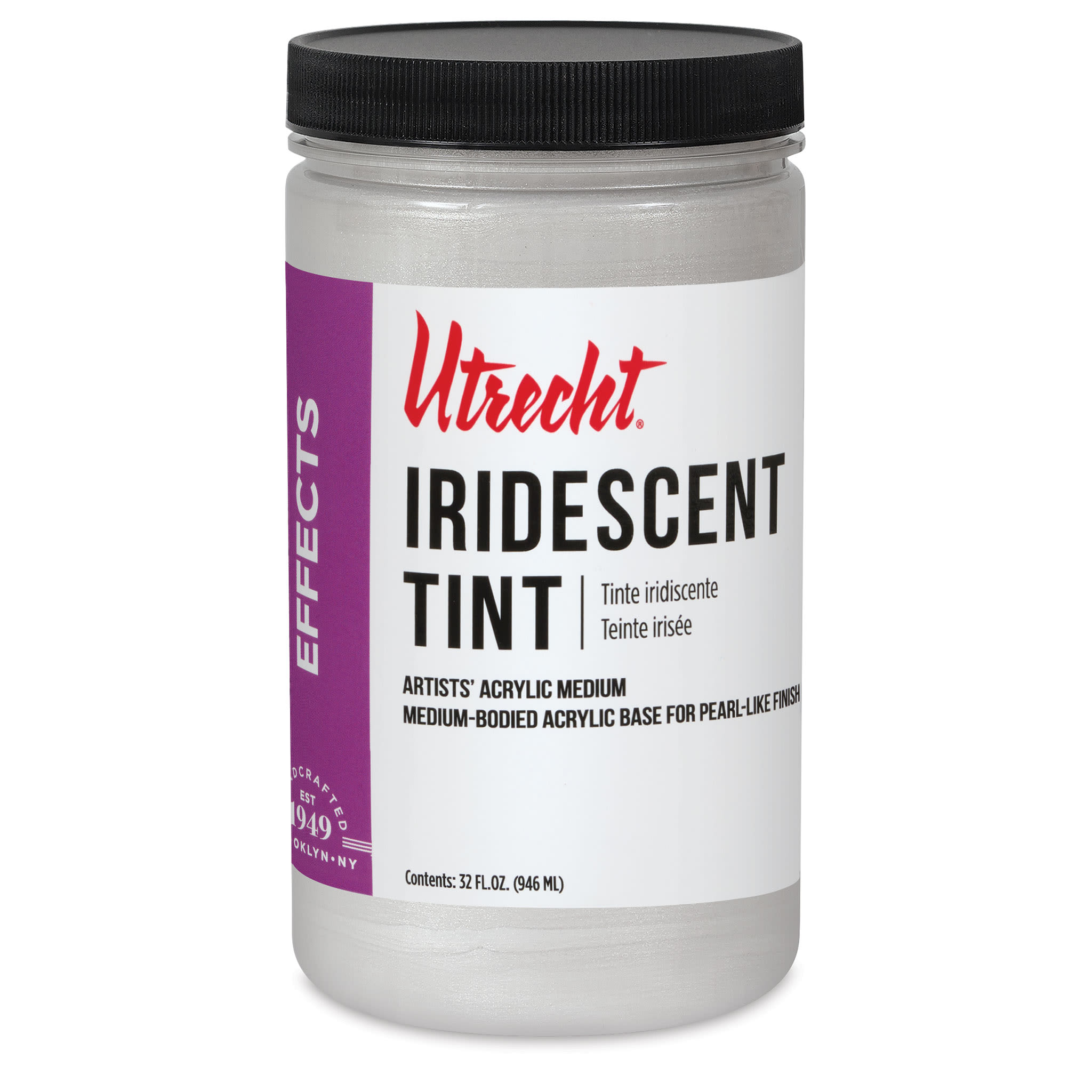 New look! Same formula - Utrecht Artists' Acrylic Iridescent Tint Medium - 32 oz