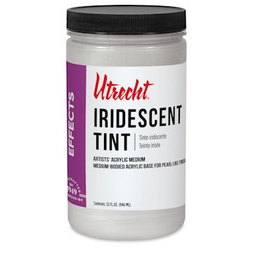 Open in modal - New look! Same formula - Utrecht Artists' Acrylic Iridescent Tint Medium - 32 oz