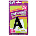 Pacon Self-Adhesive Letter Set with Guide - Black and White, 2-1/2"