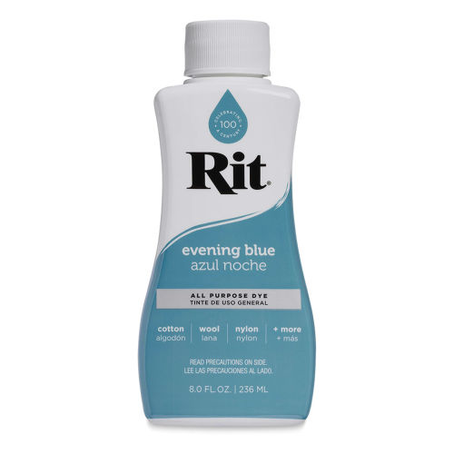 Rit All Purpose Dye, Evening Blue - 8.0 fl oz