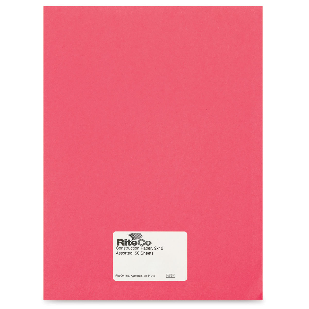 Riteco Construction Paper - Bright White, 12 inch x 18 inch, 50 Sheets