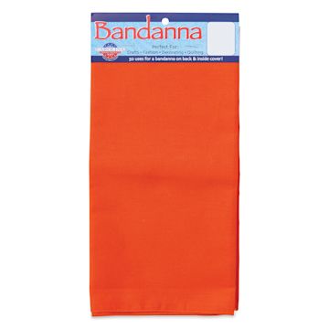 Open in modal - Carolina Creative Solid Bandana - Orange, 22" x 22"