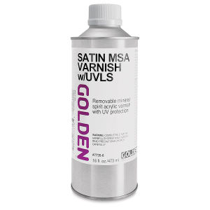 Golden MSA Acrylic Varnish - Satin, 16 oz can