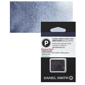 Open in modal - Daniel Smith Extra Fine Watercolor Half Pan - Sodalite Genuine and swatch