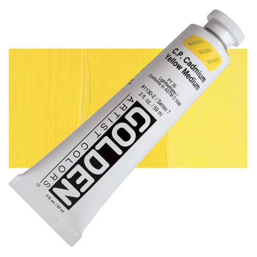 Liquitex Heavy Body Artist Acrylics - Cadmium Yellow Medium, 2 oz tube