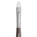Escoda Perla Toray White Synthetic Travel Brush - Bright, Short Handle, Size 10