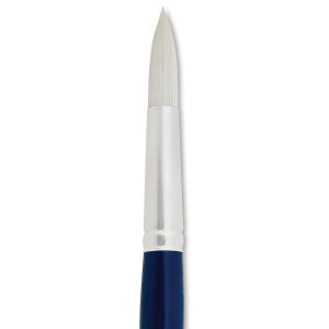 Silver Brush Bristlon Stiff White Synthetic Brush - Round, Size 10 (close-up)