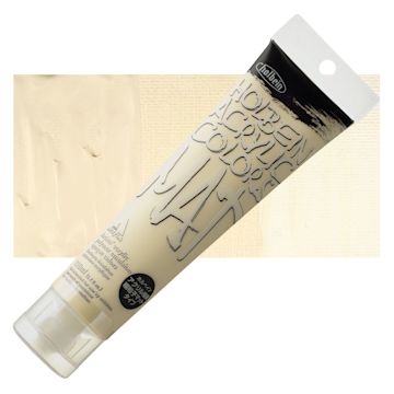 Open in modal - Holbein Mat Acrylic - Beige, 110 ml tube and swatch