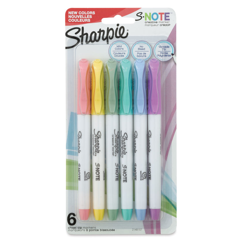 Sharpie S-Note Creative Markers - Set of 6 | BLICK Art Materials