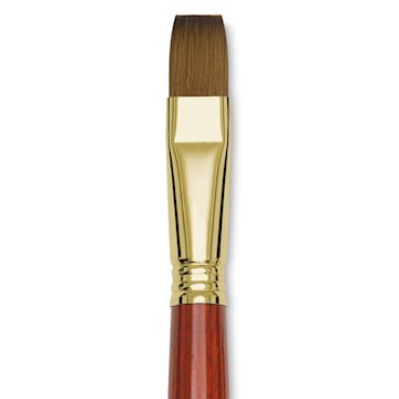 Open in modal - Blick Master Kolinsky Sable Brush - Bright, Short Handle, Size 16 close up
