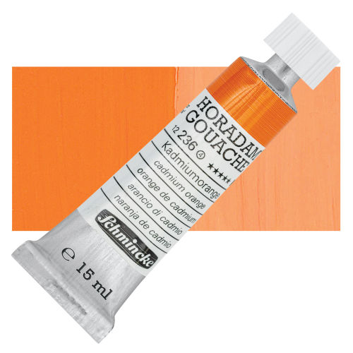 Schmincke Horadam Artist Gouache - Cadmium Orange, 15 ml tube