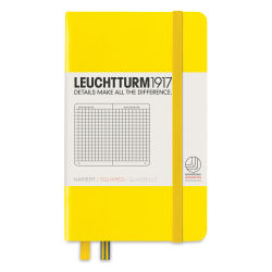 Leuchtturm1917 Squared Hardbound Notebook - Lemon, 3-1/2" x 6"