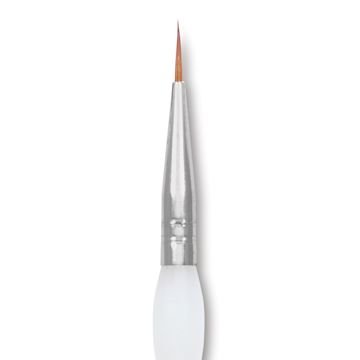 Open in modal - Royal & Langnickel Soft Grip Synthetic Sable Brushes - Round, Short Handle, Size 1, close-up