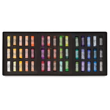 Open in modal - Richeson Half-Size Medium-Soft Pastel Set - Assorted Colors, Set of 45 (contents)