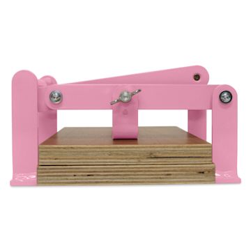 Open in modal - Woodzilla Hand Lino Press - Pink, 5-7/8" x 8-1/4"