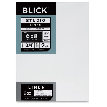 Blick Studio Linen Stretched Canvas - 6" x 8", Traditional 3/4" Profile