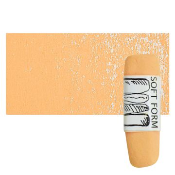 Open in modal - Townsend Artists' Soft Form Pastel - Cadmium Orange Light pastel and swatch