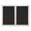 Tac-On Display Board, 2 Door - 48" x 36", 2 Door, Fabric
