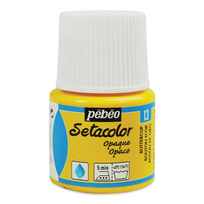 Pebeo Setacolor Fabric Paint - Buttercup, Opaque, 45 ml bottle