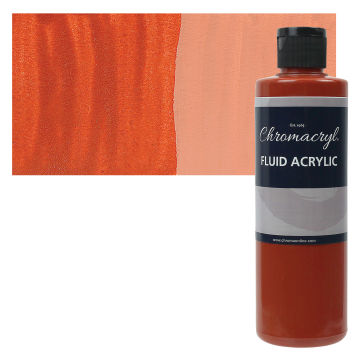 Chromacryl Fluid Acrylic - Red Oxide, 250 ml