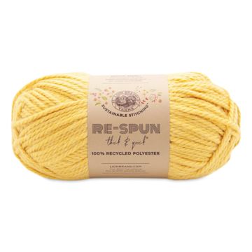 Open in modal - Lion Brand Re-Spun Thick & Quick Yarn - Sunshine, 223 yds