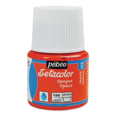Pebeo Setacolor Fabric Paint - Orange, Opaque, 45 ml bottle